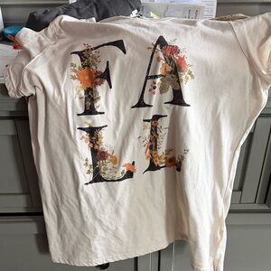 Maurices Cream Fall Floral Tee